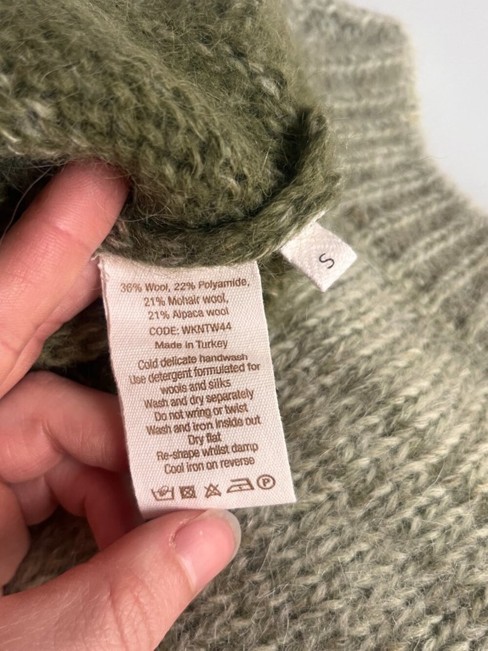 TOAST Green Wool Sweater Vest Size Small - Picture 5 of 7